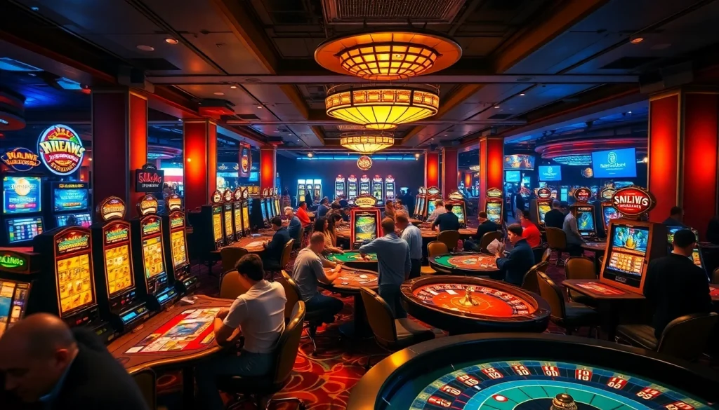Experience exhilarating gambling action at https://bvc.us.com/ with players immersed in poker and slot machines.