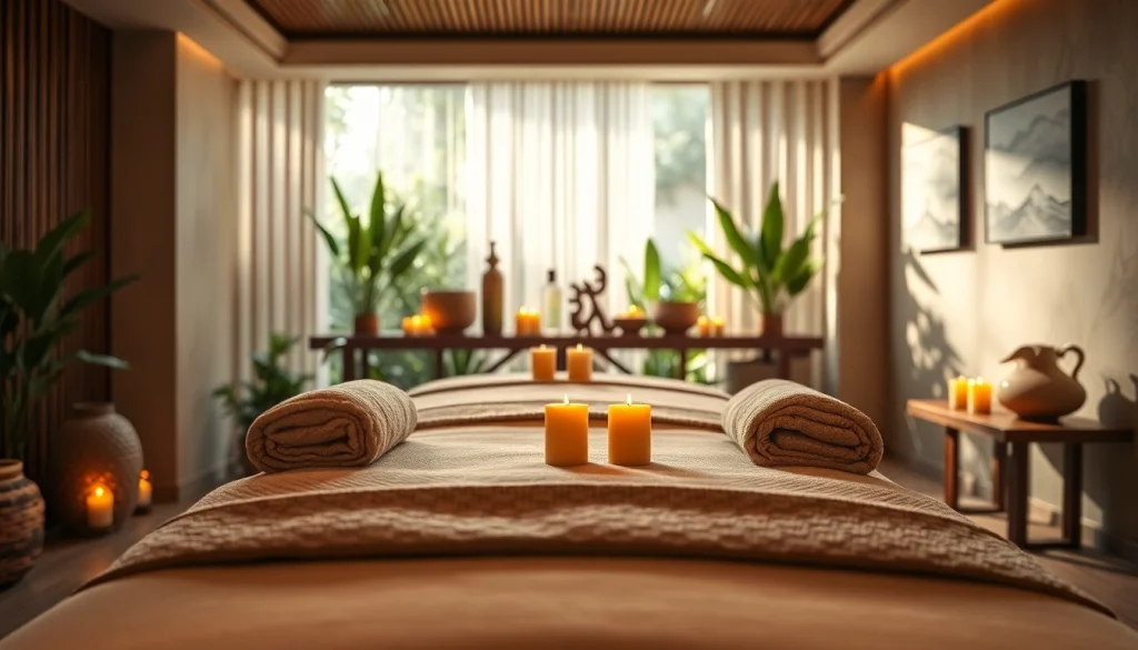 Experience 호치민 마사지 in a tranquil spa setting featuring soft lighting and serene decor.