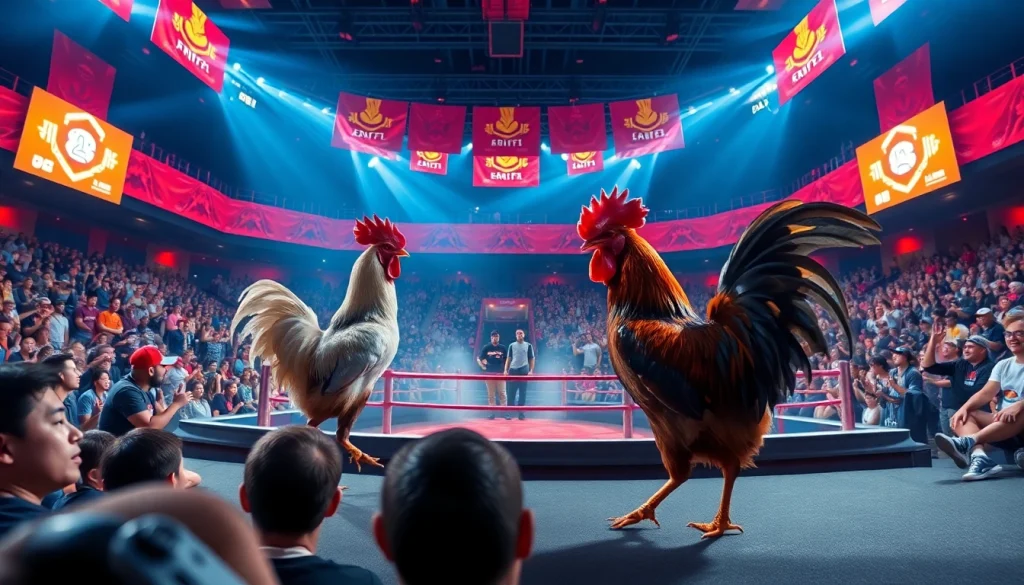 Experience the thrill of live chicken fighting at 69vn.rodeo featuring intense competition.